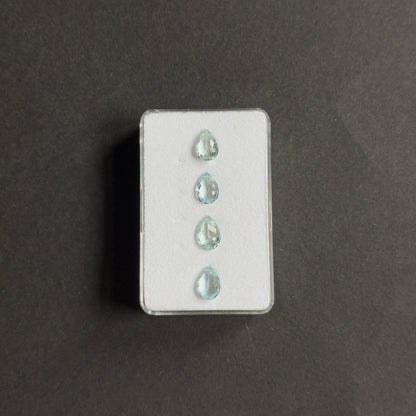 Blue Aquamarine Drop Faceted Beads – view 3 of 3