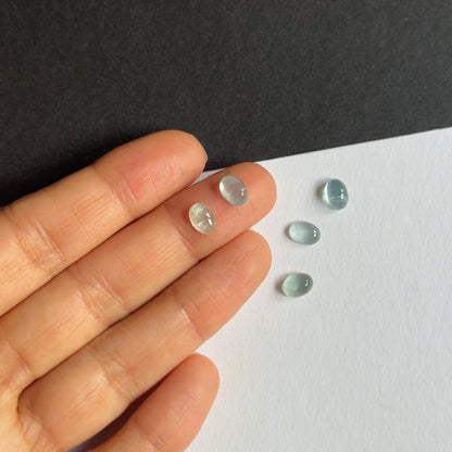 Blue Aquamarine Oval Cabochon – view 1 of 3