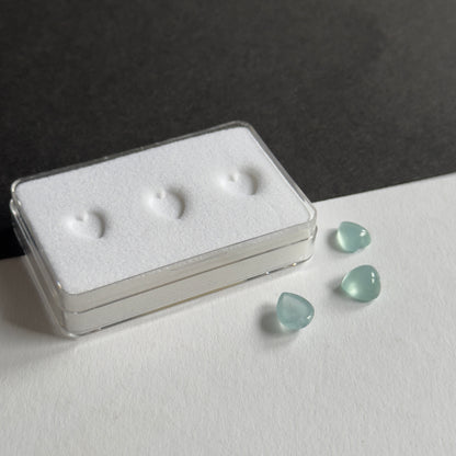 Blue Aquamarine Heart Cabochon – view 5 of 5