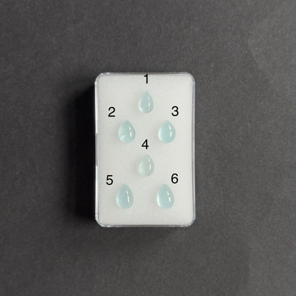 Blue Aquamarine Drop Cabochon – view 3 of 3