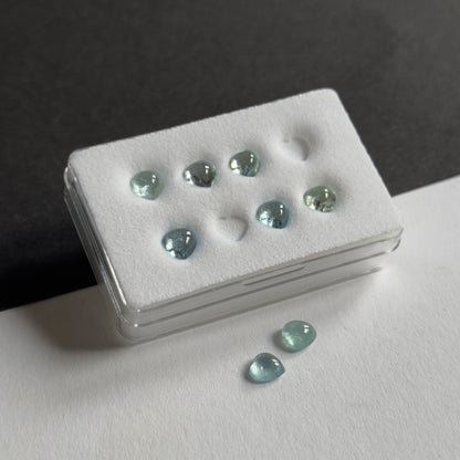 Blue Aquamarine Heart Loose Stone – view 1 of 3