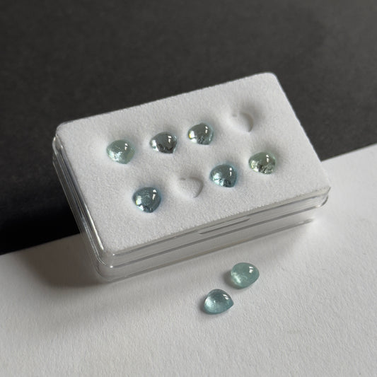 Natürliche Schönheit Aquamarin Herzform