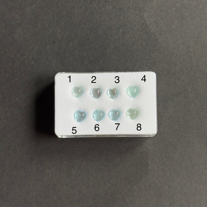 Blue Aquamarine Heart Loose Stone – view 3 of 3