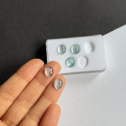 Blue Aquamarine Oval Cabochon – view 2 of 3