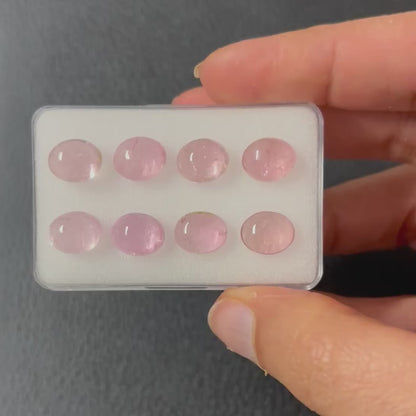 Rosenroter Turmalin-Cabochon, oval, 10 × 8 mm — Wählen Sie Ihren Stein