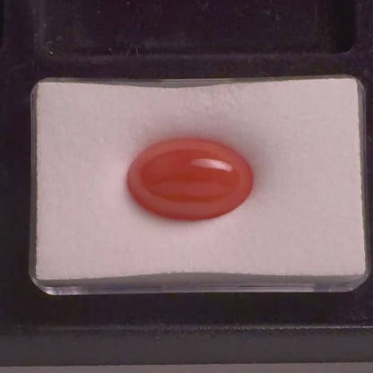 Gelber Mondstein Oval-Cabochon, 17,55 ct, 21 × 13,5 mm