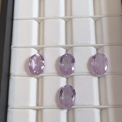 Lila Amethyst oval facettiert — Wählen Sie Ihren Stein — EB000138