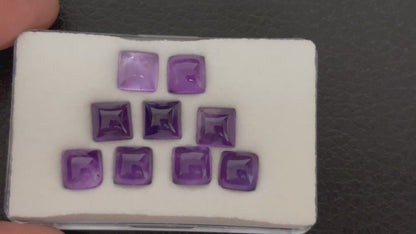 Lila Amethyst Kissen-Cabochon — Wählen Sie Ihren Stein