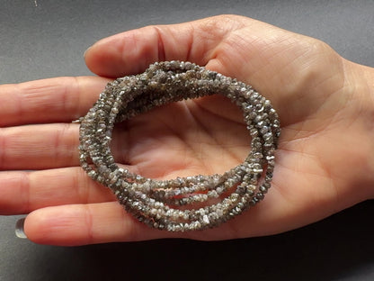 Diamant-Perlenstrang, 40 cm, 3–3,5 mm