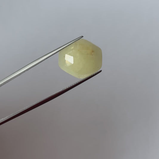 Yellow Sapphire Rose Cut With Flat Bottom Pair Very Rare 20.96 Carats
