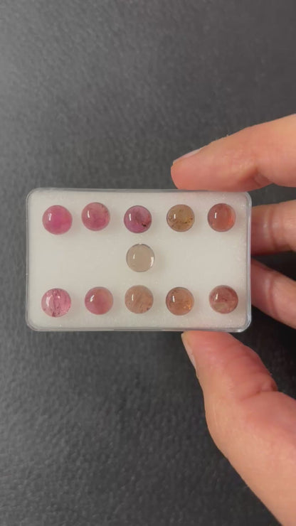 Turmalin runder Cabochon, 7 mm — Wählen Sie Ihren Stein