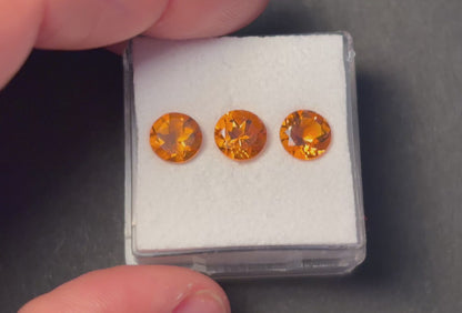 Gelber Citrin, rund facettiert, 5,9 mm — Wählen Sie Ihren Stein