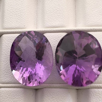 Lila Amethyst Oval facettiert — Wählen Sie Ihren Stein — EB000161