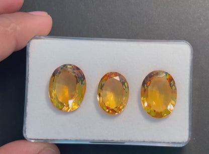 Gelber Citrin, oval facettiert — Wählen Sie Ihren Stein — EB000004