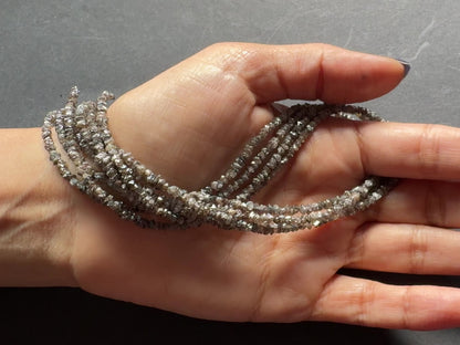 Diamant-Perlenstrang, 40 cm, 3–3,5 mm