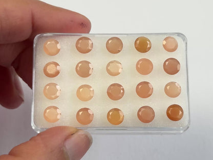 Mondstein rund facettiert, 6 mm — Wählen Sie Ihren Stein