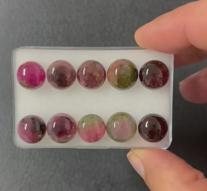 Yellow Tourmaline Round Cabochon, 10.7 mm — Choose Your Stone