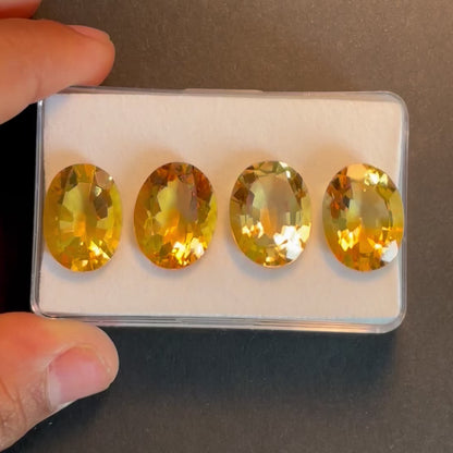 Gelber Citrin, oval facettiert — Wählen Sie Ihren Stein — EB000018