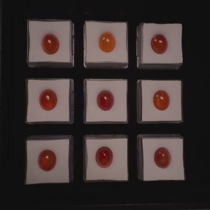 Oranger Granat oval — Wählen Sie Ihren Stein