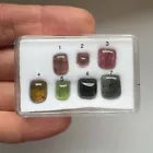 Multicolour Tourmaline Rectangular Cabochon, 25.62 ct – view 1 of 5